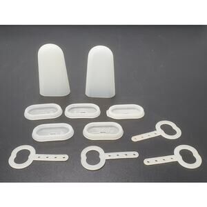 Vtg Tupperware Ice Tups Replacement Extras Popsicle Molds w Lids Sticks